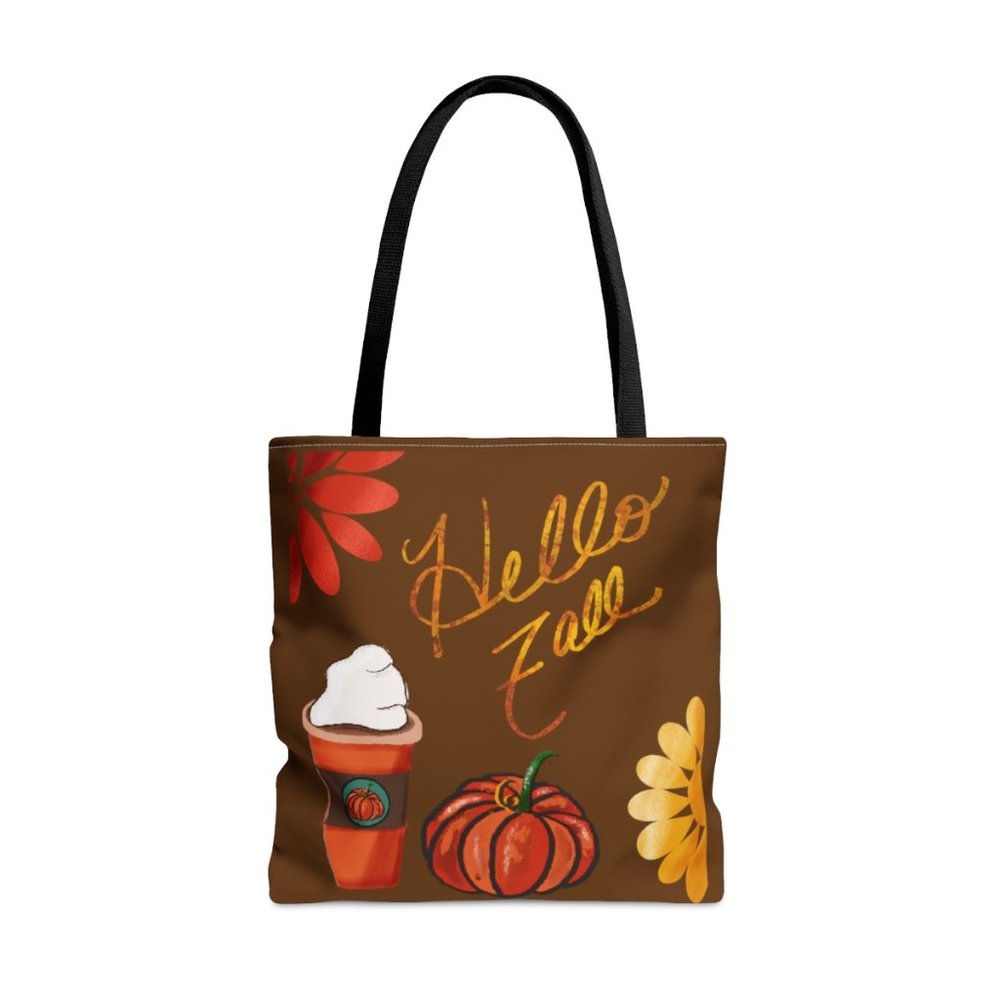 Large, Canvas tote!  Fall Edition